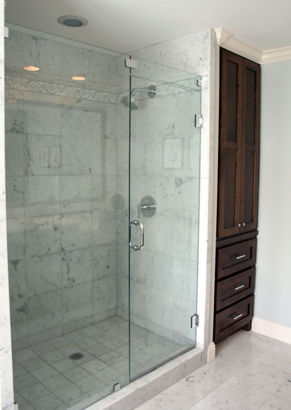 Sleek Shower with Frameless Glass